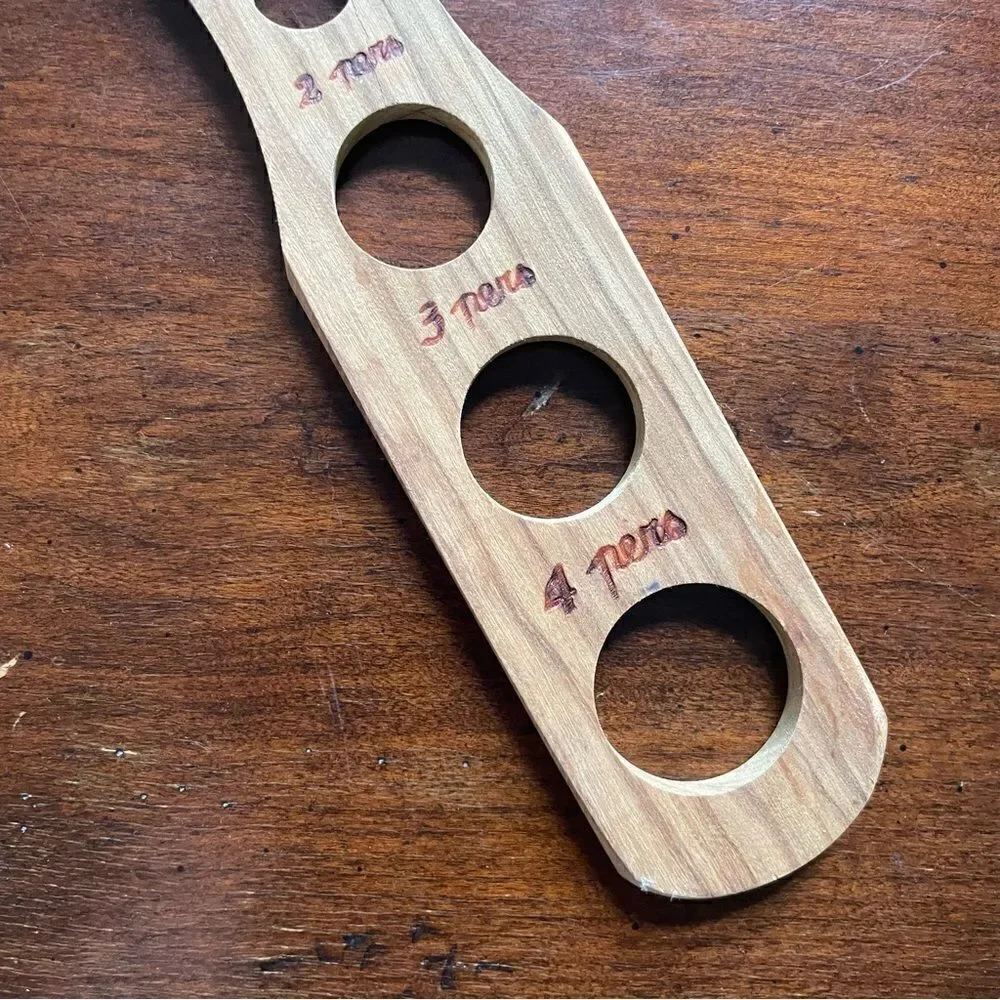 Artisan Hand Crafted “Dosa Spaghetti” Spaghetti Portion Measure Wood